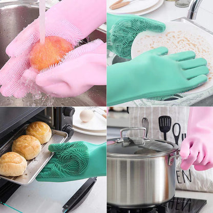 Yours Basket CleanSil  Premium Silicone Washing Gloves