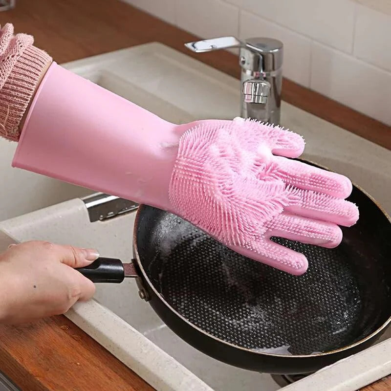 Yours Basket CleanSil  Premium Silicone Washing Gloves