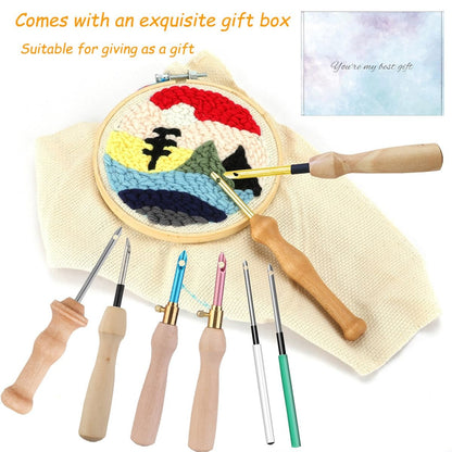 Punch Needle Embroidery needle Pen and Tool Kit