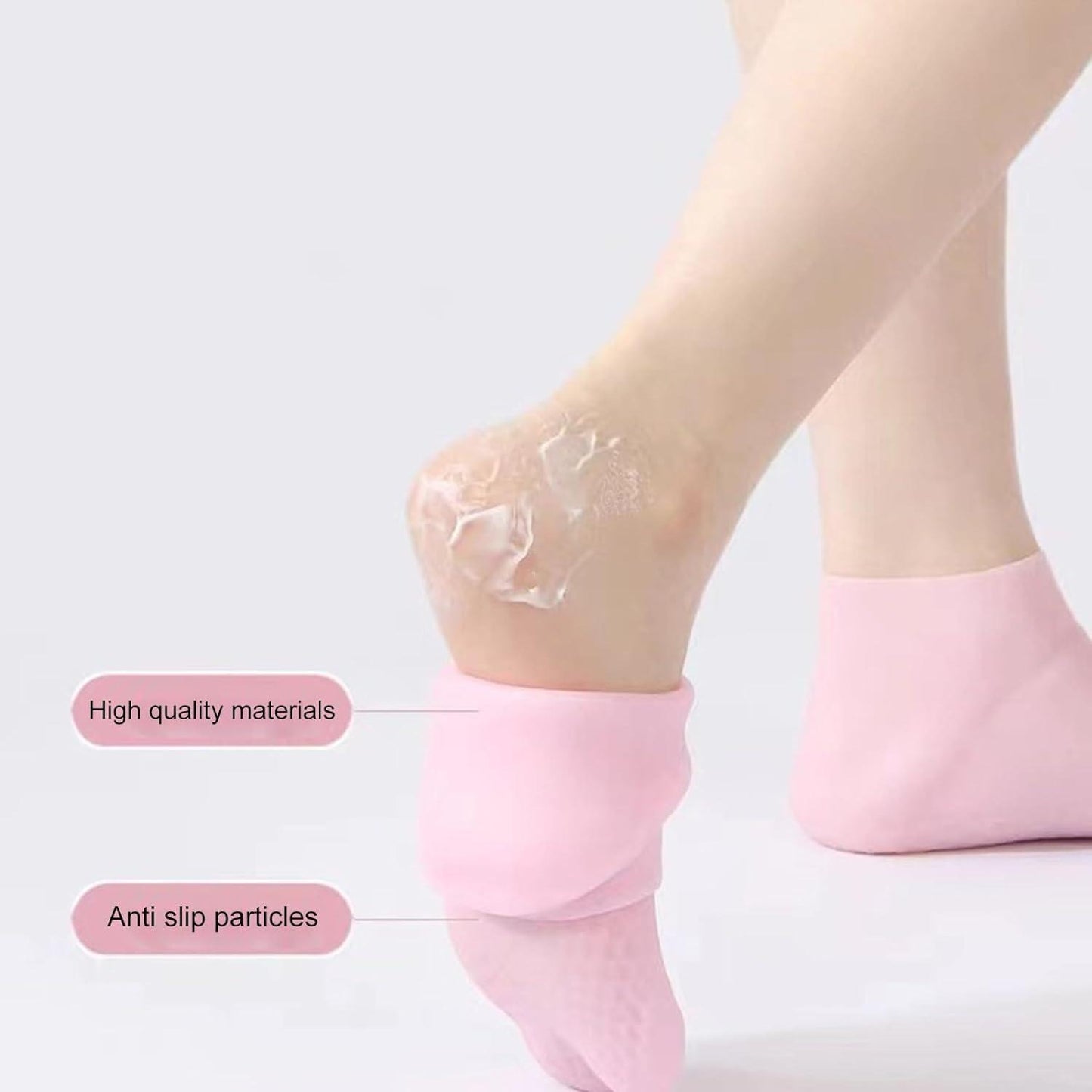 Reusable Silicone Moisturizing Gel Socks (IMPORTED)
